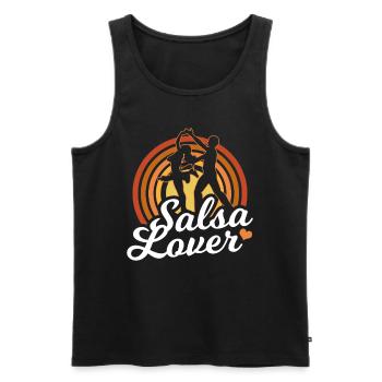 Salsa Lovers Dancing Dance Dancers Hobby - Men's Premium Organic Tank Top - black - Front - AI Model Male 178 light (178cm)