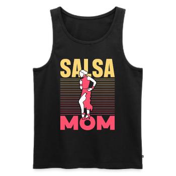 Salsa Mama Hobby Dance Dancer Dancing - Men's Premium Organic Tank Top - black - Front - AI Model Male 178 light (178cm)