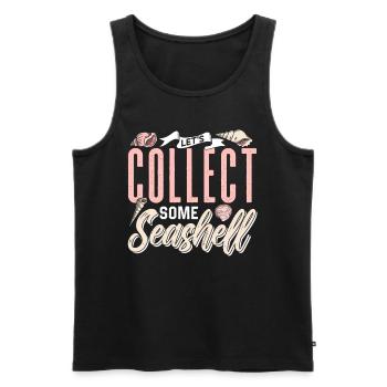 Let's collect shells Shell Shell Collector - Men's Premium Organic Tank Top - black - Front - Michal (187cm)
