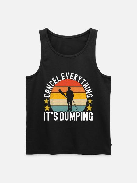 Skiers - Men's Premium Organic Tank Top - black