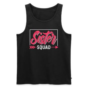 Schwestern Team Freund Schwester Freundschaft - Männer Premium Bio Tank Top - Schwarz - Vorne - AI Model Male 178 light (178cm)