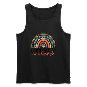Good Sleep Is a Lifestyle - Mom Life Support Sleep - Männer Premium Bio Tank Top - Schwarz - Vorne - Michal (187cm)