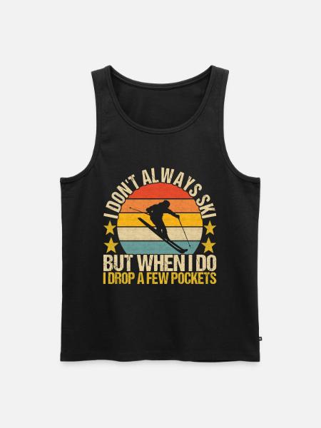 Skiers - Men's Premium Organic Tank Top - black