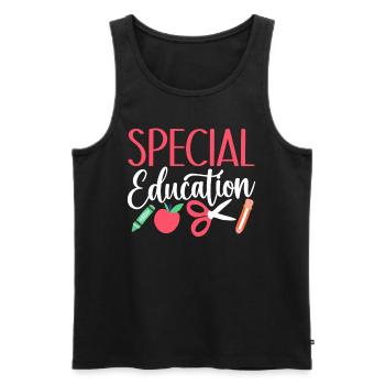 Special education Special education Special education teacher Profession - Men's Premium Organic Tank Top - black - Front - AI Model Male 178 light (178cm)