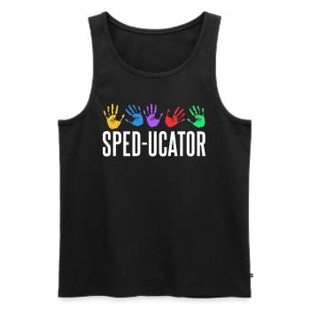 Sped Ucator Profession Special Education Special Education Special Education - Men's Premium Organic Tank Top - black - Front - AI Model Male 178 light (178cm)