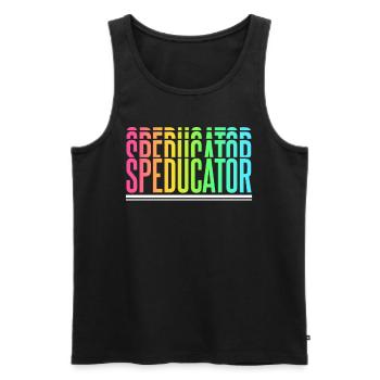 Speducator Special Education Teacher Special Education - Men's Premium Organic Tank Top - black - Front - AI Model Male 178 light (178cm)