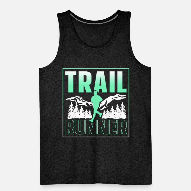 Course de trail Course Course en sentier Débardeur bio Premium Homme