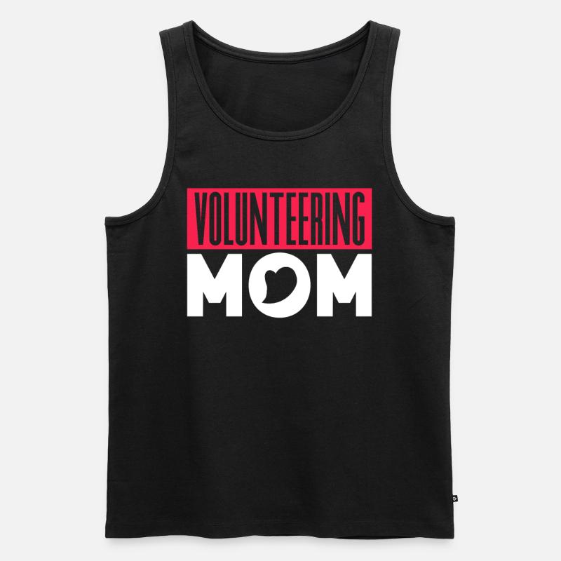 Ehrenamtliche Mutter Beruf Freiwillig Freiwilliger - Männer Premium Bio Tank Top - Schwarz