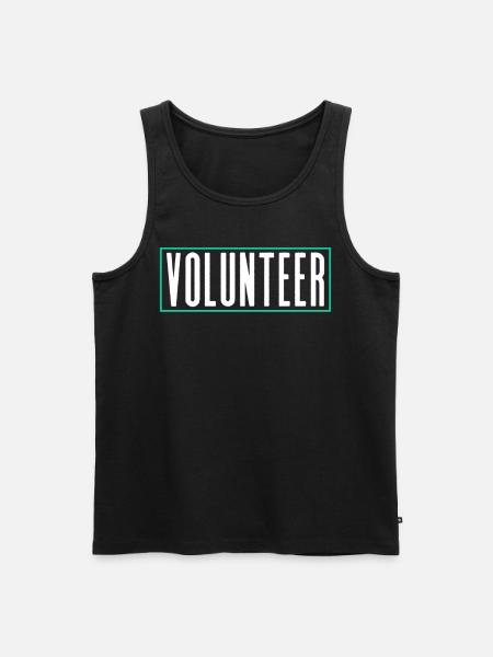 Voluntary Volunteering Voluntary - Men's Premium Organic Tank Top - black
