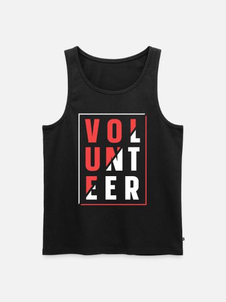 Voluntary Voluntary Volunteering - Men's Premium Organic Tank Top - black