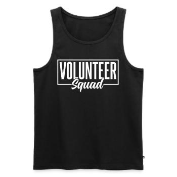 Volunteer Team Voluntary Volunteer - Men's Premium Organic Tank Top - black - Front - AI Model Male 178 light (178cm)