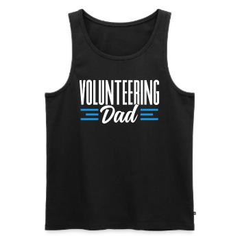 Volunteer father Voluntary Voluntary profession - Men's Premium Organic Tank Top - black - Front - AI Model Male 178 light (178cm)