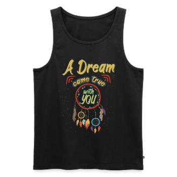 A Dream Came True With You Dream Catcher - Männer Premium Bio Tank Top - Schwarz - Vorne - AI Model Male 178 light (178cm)