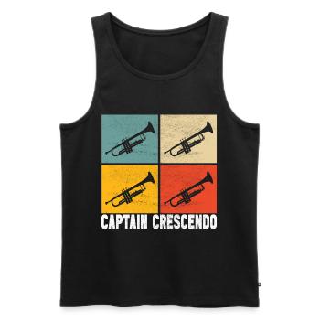 Trompete Trompetenspieler - Männer Premium Bio Tank Top - Schwarz - Vorne - Michal (187cm)