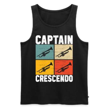 Trumpet Trumpet Player - Men's Premium Organic Tank Top - black - Front - Michal (187cm)