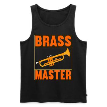 Trumpet Trumpet Player - Men's Premium Organic Tank Top - black - Front - Michal (187cm)