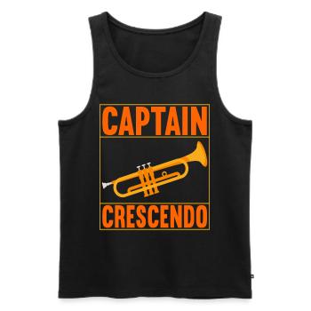 Trumpet Trumpet Player - Men's Premium Organic Tank Top - black - Front - Michal (187cm)