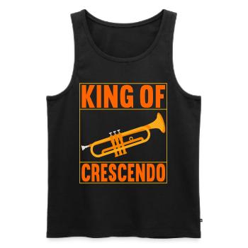 Trumpet Trumpet Player - Men's Premium Organic Tank Top - black - Front - Michal (187cm)