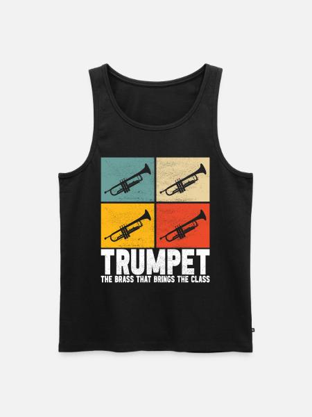 Trumpet Trumpet Player - Men's Premium Organic Tank Top - black