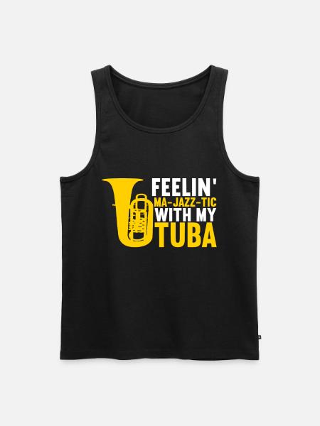 Tuba tuba player - Men's Premium Organic Tank Top - black