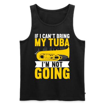 Tuba tuba player - Men's Premium Organic Tank Top - black - Front - Michal (187cm)