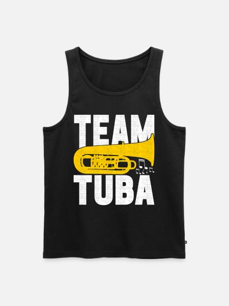 Tuba tuba player - Men's Premium Organic Tank Top - black