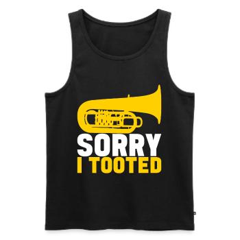 Tuba tuba player - Men's Premium Organic Tank Top - black - Front - Michal (187cm)