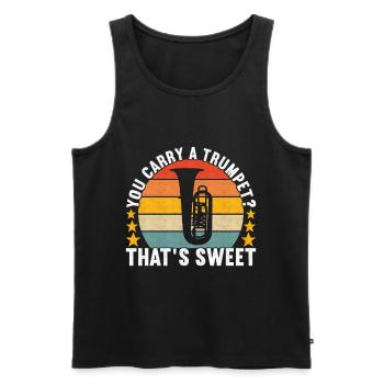 Tuba tuba player - Men's Premium Organic Tank Top - black - Front - Michal (187cm)