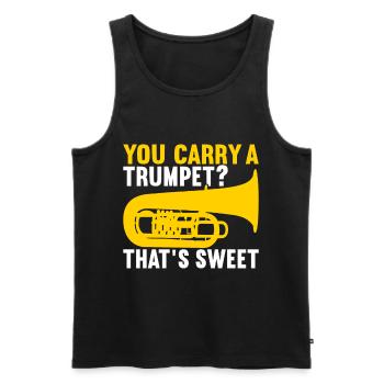 Tuba tuba player - Men's Premium Organic Tank Top - black - Front - Michal (187cm)