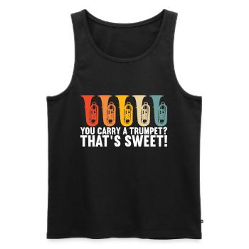 Tuba tuba player - Men's Premium Organic Tank Top - black - Front - Michal (187cm)