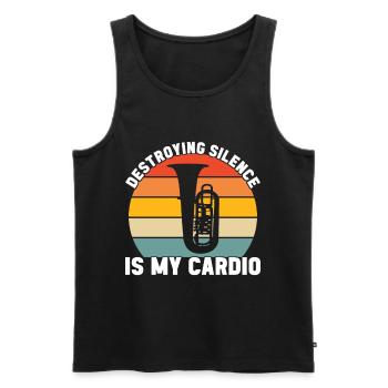 Tuba tuba player - Men's Premium Organic Tank Top - black - Front - Michal (187cm)