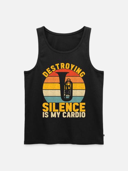 Tuba tuba player - Men's Premium Organic Tank Top - black