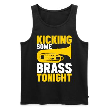 Tuba tuba player - Men's Premium Organic Tank Top - black - Front - Michal (187cm)