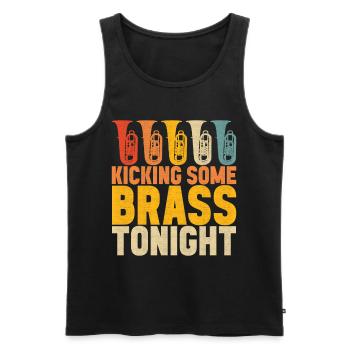 Tuba tuba player - Men's Premium Organic Tank Top - black - Front - Michal (187cm)