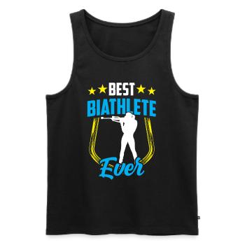 Bester Biathlet Aller Zeiten Biathlon Biathletin - Männer Premium Bio Tank Top - Schwarz - Vorne - Michal (187cm)