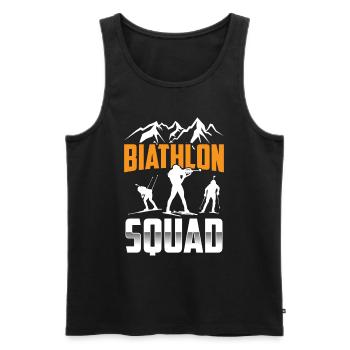 Biathlon Team Sport Biathlete Biathlete Biathlons - Men's Premium Organic Tank Top - black - Front - AI Model Male 178 light (178cm)
