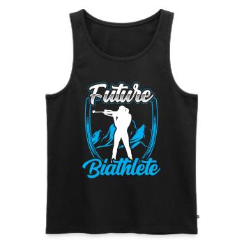 Zukünftiger Biathlet Sport Biathlon Biathletin - Männer Premium Bio Tank Top - Schwarz - Vorne - Michal (187cm)
