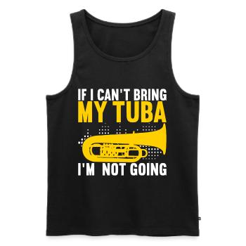 Tuba tuba player - Men's Premium Organic Tank Top - black - Front - Michal (187cm)