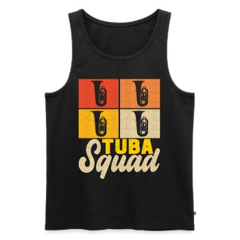 Tuba tuba player - Men's Premium Organic Tank Top - black - Front - Michal (187cm)