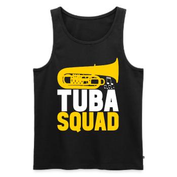 Tuba tuba player - Men's Premium Organic Tank Top - black - Front - AI Model Male 178 light (178cm)