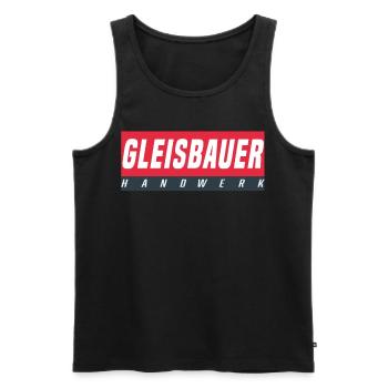 Gleisbauer T-Shirt - Männer Premium Bio Tank Top - Schwarz - Vorne - AI Model Male 178 light (178cm)