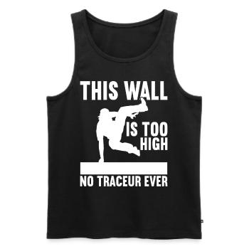 Parkour Freerunning - Men's Premium Organic Tank Top - black - Front - Michal (187cm)