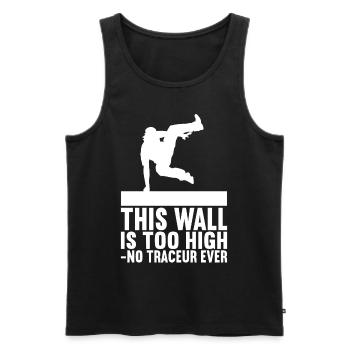 Parkour Freerunning - Men's Premium Organic Tank Top - black - Front - Michal (187cm)