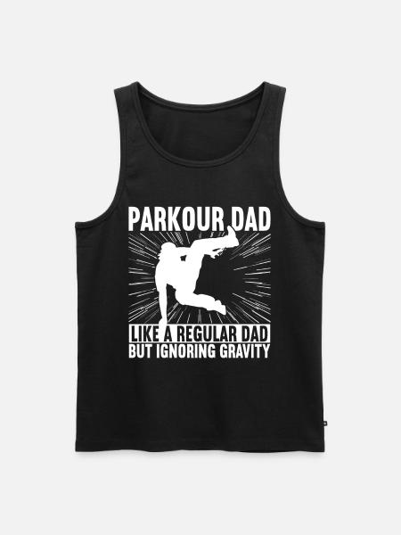 Parkour Freerunning - Men's Premium Organic Tank Top - black
