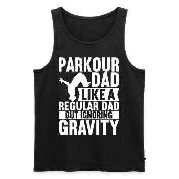 Parkour Freerunning - Débardeur bio Premium Homme - noir - Devant - Michal (187cm)
