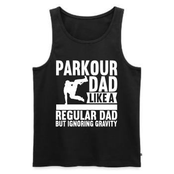 Parkour Freerunning - Débardeur bio Premium Homme - noir - Devant - Michal (187cm)