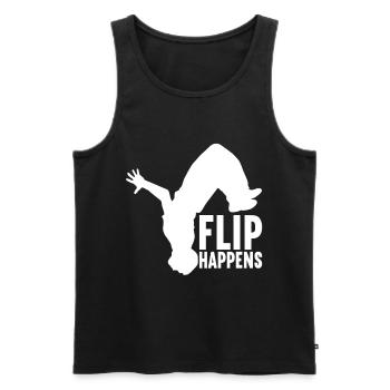 Parkour Freerunning - Débardeur bio Premium Homme - noir - Devant - Michal (187cm)