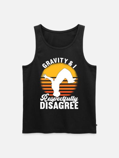 Parkour Freerunning - Men's Premium Organic Tank Top - black