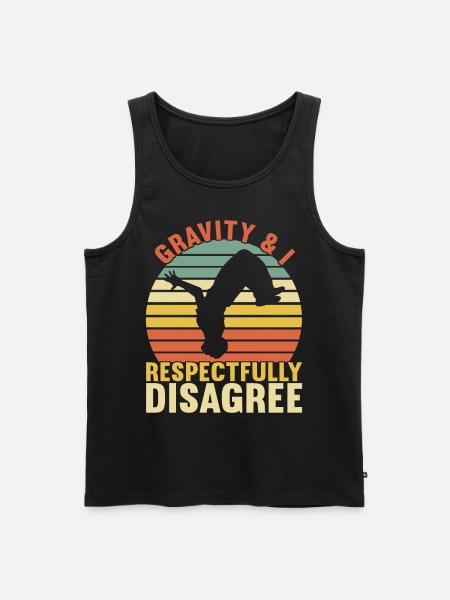 Parkour Freerunning - Men's Premium Organic Tank Top - black