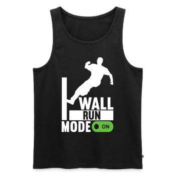 Parkour Freerunning - Débardeur bio Premium Homme - noir - Devant - Michal (187cm)